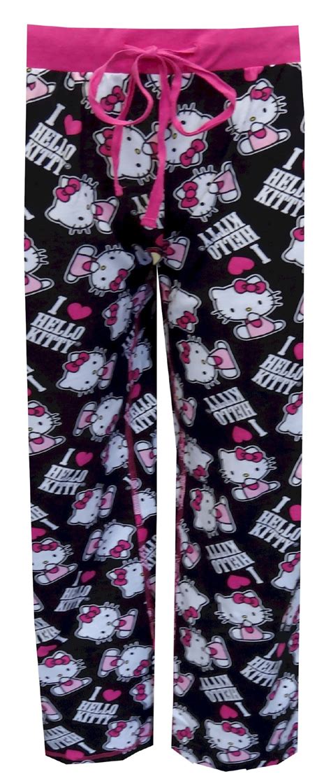 I Love Hello Kitty Black Lounge Pants Hello Kitty