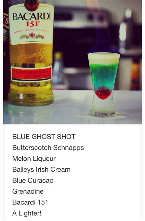 Blue Ghost Shot~ Tipsy Bartender Mixed Drinks Alcohol Cocktail