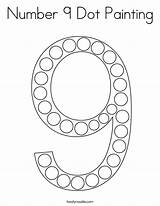 Number Dot Coloring Painting Numbers Preschool Twistynoodle Do Worksheets Twisty Noodle Cursive Built California Usa sketch template