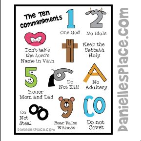 ten commandment review activity  childrens ministry good news club sunday school cc