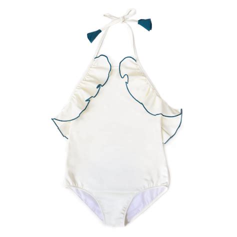Linda Swimsuit Ivory And Teal The Little Sunshine Store Reviews On