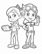 Rusty Rivets Coloring Pages Ruby Kids Fun Cartoon Printable Jr Nick Coloriage Kleurplaten Kleurplaatjes Color Book Van Scribblefun Print Colouring sketch template