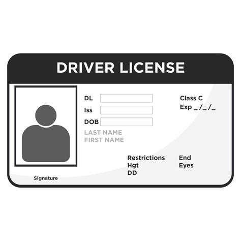 drivers license printable template printableecom