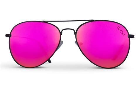 Hot Pink Lens Aviators Far Out Sunglasses