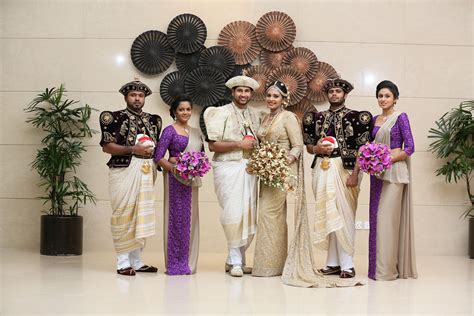 kandyan bridal group picture eastern wedding bridesmaid