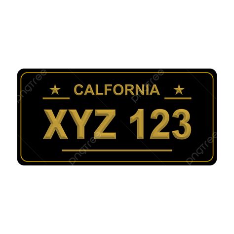 license plate black number design template vector license plate design