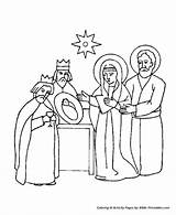 Story Christmas Coloring Pages Jesus Mary Joseph Kids Bible Poland Printables Born Popular Coloringhome sketch template