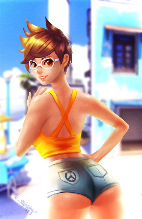 overwatch summer tracer by so squiggly on deviantart