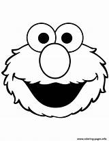 Elmo Coloring Face Cute Pages Printable Choose Board sketch template