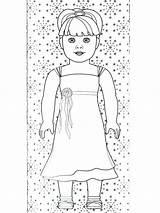 Coloring American Girl Doll Pages Printable Printables Grace Color Getcolorings Mckenna Am Rocks sketch template
