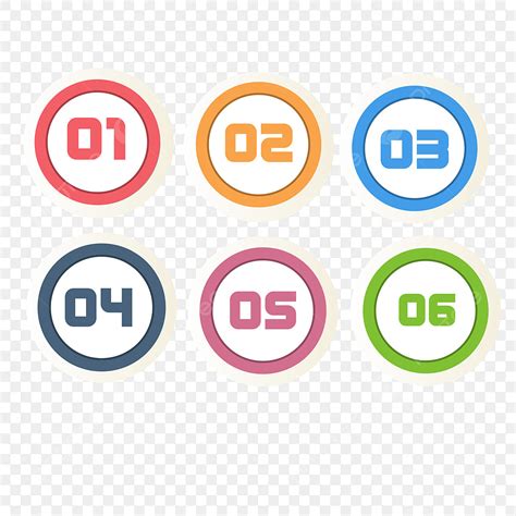 number infographic vector png images circle number infographic