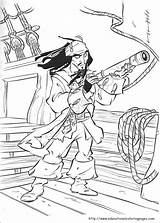 Pirates Caribbean Coloring Pages Printable sketch template