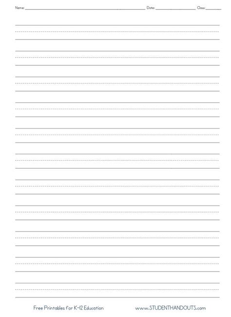 grade writing paper template educational  entertaining