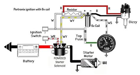 simplified schematic  pertronix ignition   coil spitfire gt forum triumph