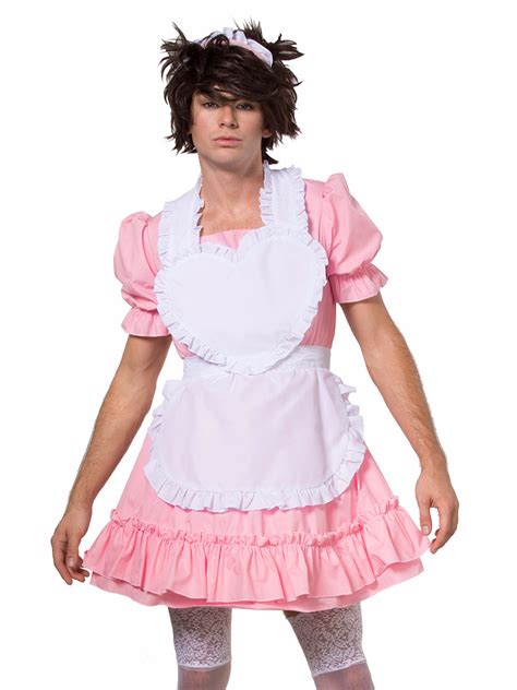 Men S Pink Maid Dress Cross Dressing Cosplay Xdress