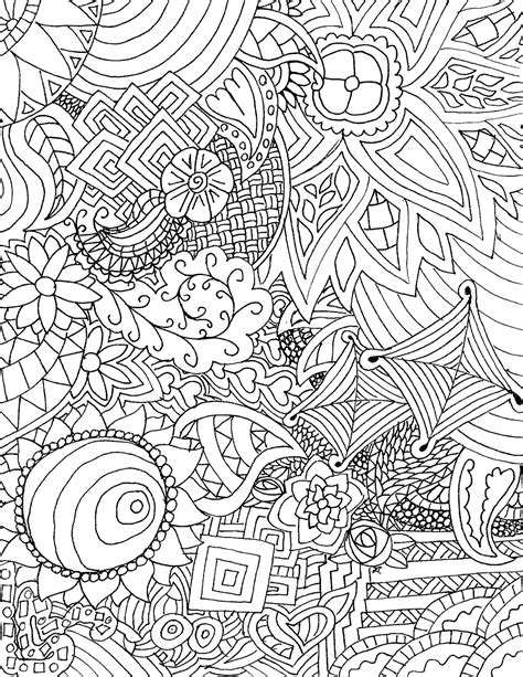 zentangle coloring pages adult