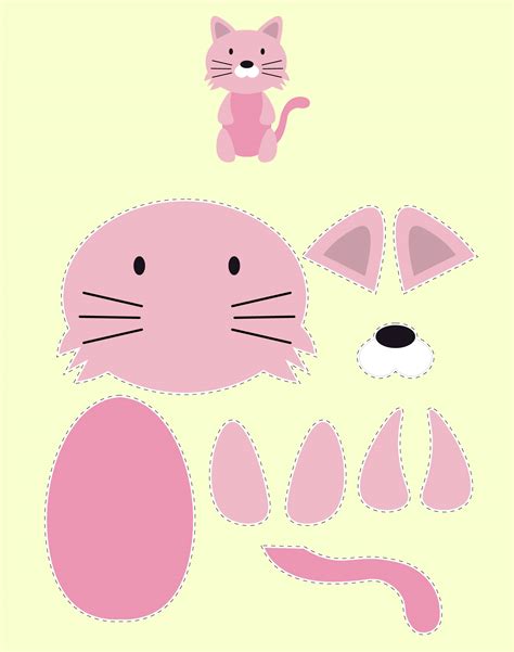designs template cat sewing pattern jaklynsally