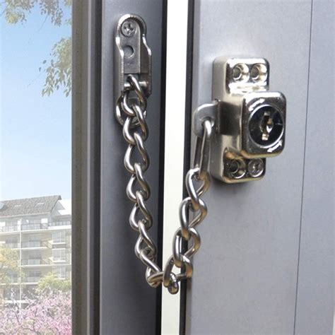 chain window locksteel window chain lock hardwareprotecting  family li ding doors