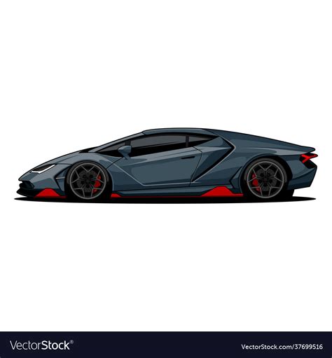 sport car side view royalty  vector image vectorstock