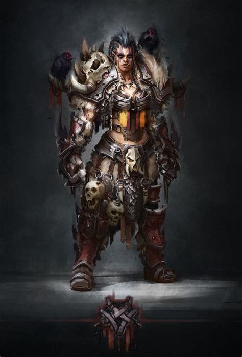 the art showcase warcraft art fantasy female warrior female orc