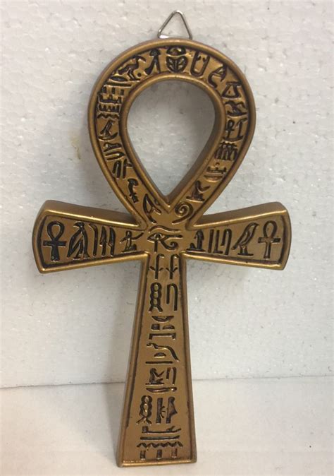egyptian ankh loop plaque crux ansata symbol of life figurine statue 7 inches ebay