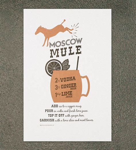 moscow mule recipe card printable printable word searches