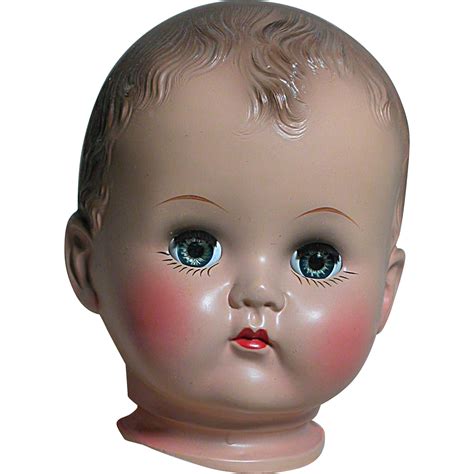 ideal hard plastic doll head pb 25 old store stock like new head ann