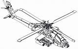 Helicopter Apache Coloring Pages Ah Sketch 64a Printable Drawing Getcolorings Color Print Paintingvalley sketch template