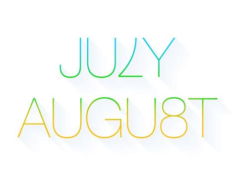 july  august august month dribbble gradient design