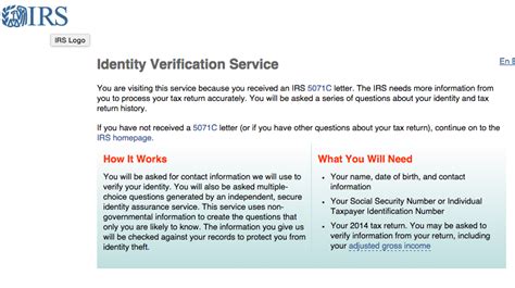 recipients  irs identity verification letters letter