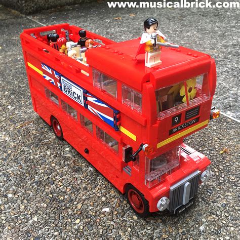 open top lego london bus musical brick
