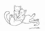 Warrior Coloring Pages Cat Cats Couple Warriors Couples Colouring Book Choose Puppy Board Animal sketch template