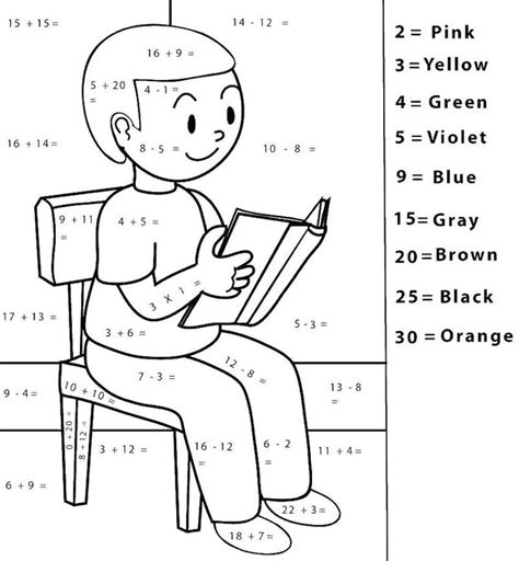 math color  number math coloring worksheets math coloring