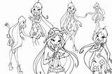 Winx Coloring Club Pages Believix Sketches Fanpop Kidsfree Print Flora Books sketch template