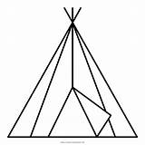 Teepee Coloring Getcolorings Pages sketch template