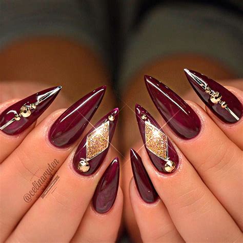 stiletto nail designs    shine naildesignsjournal