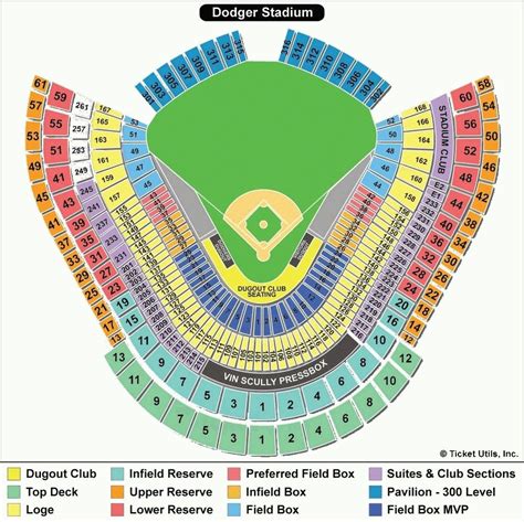 dodger stadium detailed seating chart  seat numbers  view alqu blog
