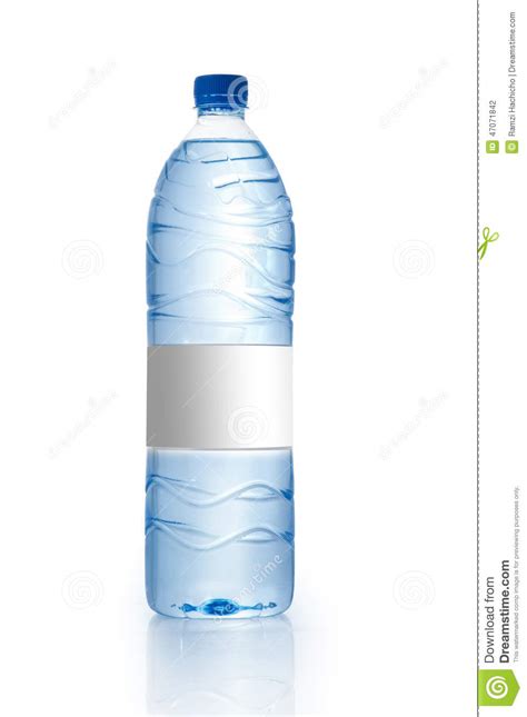 soda water bottle  blank label isolated  white stock photo image  bottled natural