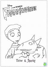 Coloring Dinokids Frankenweenie Close sketch template