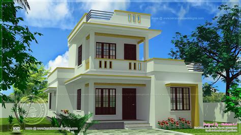 simple flt roof home design   sq feet home kerala plans
