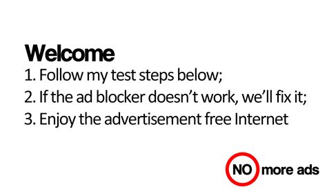 test  ad blocker    simple steps ads blockercom