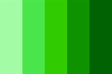 shades  green color palette