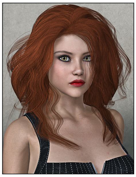 jena hair for genesis 2 female s and victoria 4 daz 3d