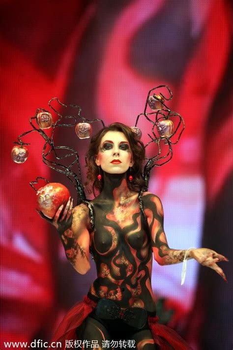 Art Of Body Painting Showcased In Russia[3] Cn