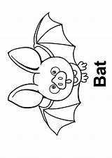 Fledermaus Bat Coloringonly sketch template