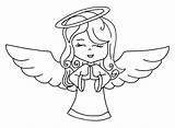 Dibujoypintura Pintar ángeles Freebie sketch template