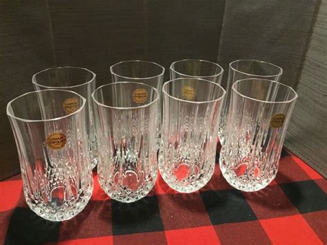 Longchamp Cristal D’arques Lead Crystal Drinking Glasses 12 Oz Tumbler