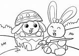 Osterhase Coloring Ostern Ausdrucken Kostenlos Eier Rabbits Bemalen sketch template