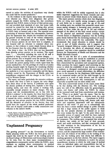 Unplanned Pregnancy The Bmj