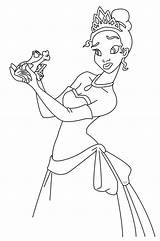 Tiana Princess Frog Coloring Pages Disney Frogs Printable Two Colouring Ecoloringpage sketch template